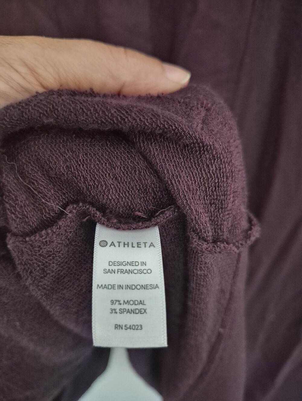 Athleta Pranayama Restore Wrap Open Cardigan Plum/Purple S Athleisure - Picture 9 of 9